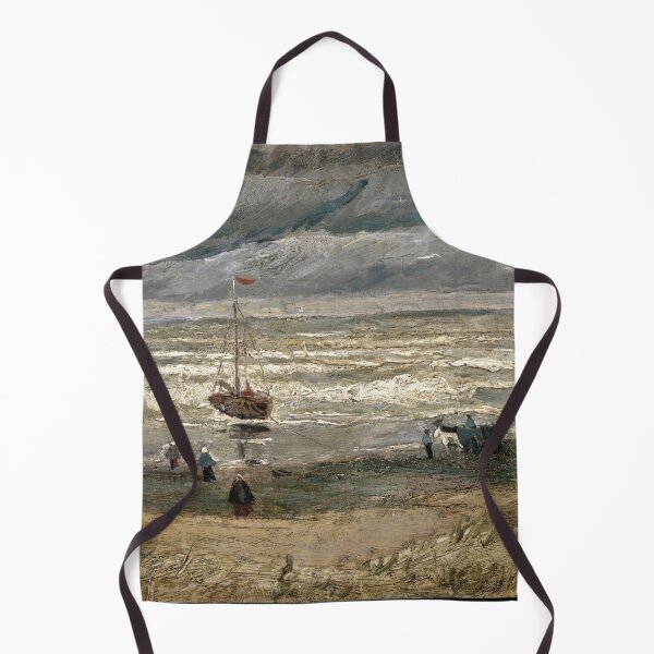 Item preview, View of the Sea at Scheveningen by Vincent van Gogh: Stormy Coastal Print designed and sold by artofuniverse.