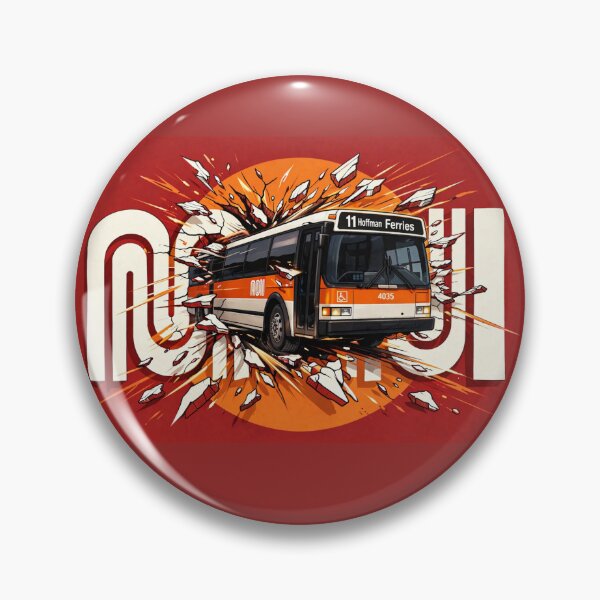 Item preview, San Francisco Muni Grumman 870 burst through  designed and sold by StopRequest.