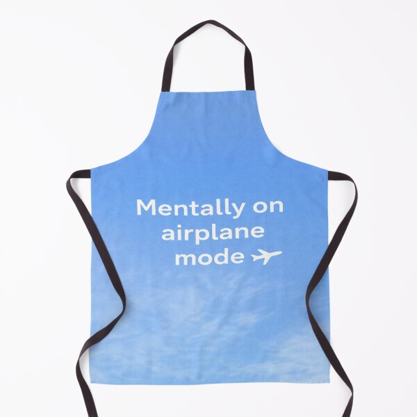 Item preview, Mentally On Airplane Mode Funny Quote Minimalist Design designed and sold by SSVSTICKERS.