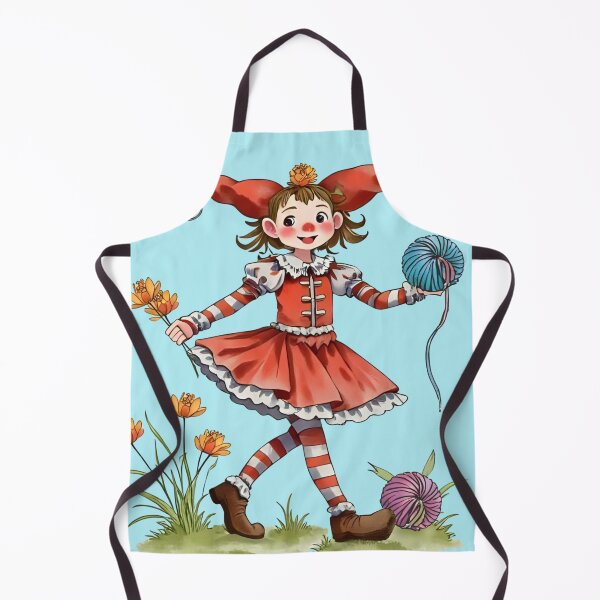 Item preview, Whimsical yarn clown fairy girl knitter knitting crochet crafts designed and sold by BigMRanch.