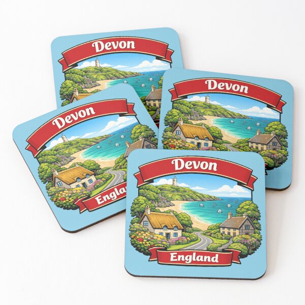 Item preview, Devon, England - Seaside Village designed and sold by Myra365Art.
