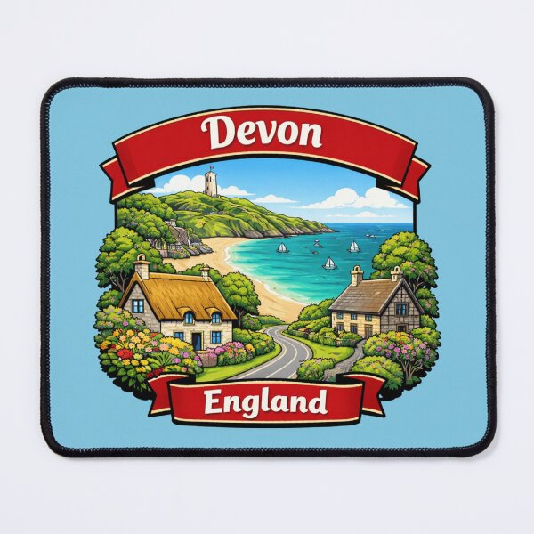 Item preview, Devon, England - Seaside Village designed and sold by Myra365Art.
