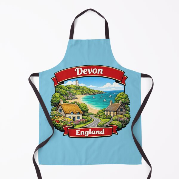 Item preview, Devon, England - Seaside Village designed and sold by Myra365Art.