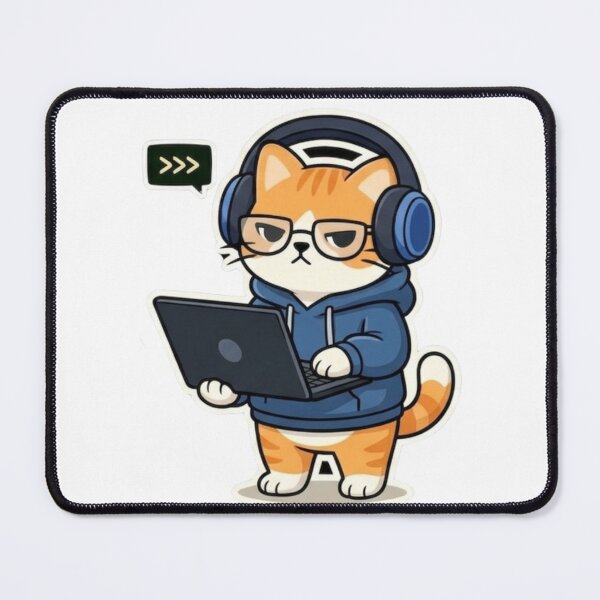 Item preview, Tech Support Cat - Gamer & Programmer Tabby designed and sold by anandariki.