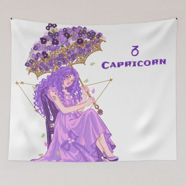 Item preview, Capricorn Girl Luxury Boss Cosmic Art designed and sold by Iqrapixels.