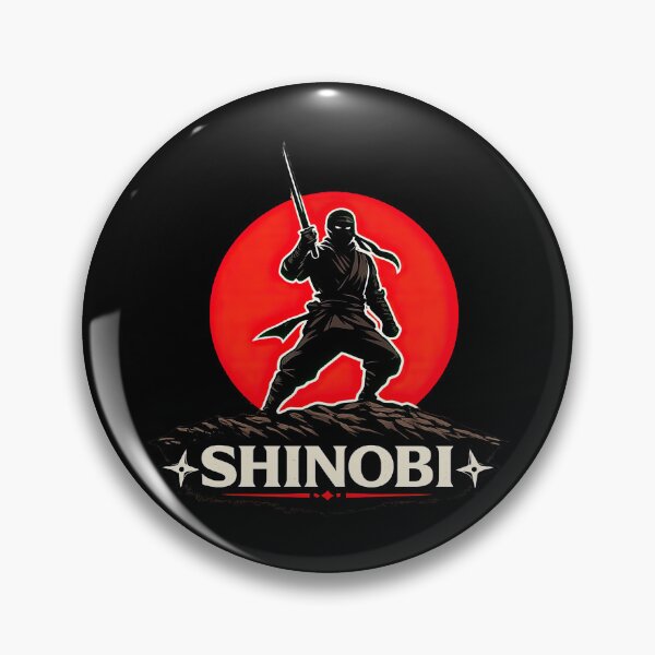 Item preview, Shinobi Ninja Minimalist Warrior Art designed and sold by Retr0Tshirts.