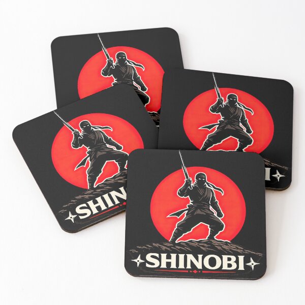 Item preview, Shinobi Ninja Minimalist Warrior Art designed and sold by Retr0Tshirts.