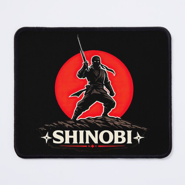 Item preview, Shinobi Ninja Minimalist Warrior Art designed and sold by Retr0Tshirts.