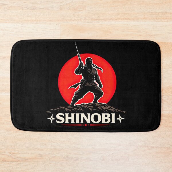 Item preview, Shinobi Ninja Minimalist Warrior Art designed and sold by Retr0Tshirts.