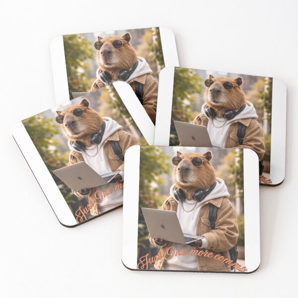 Item preview, Tech capybara lifestyle designed and sold by GlitterAndStars.