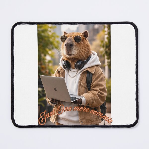 Item preview, Tech capybara lifestyle designed and sold by GlitterAndStars.