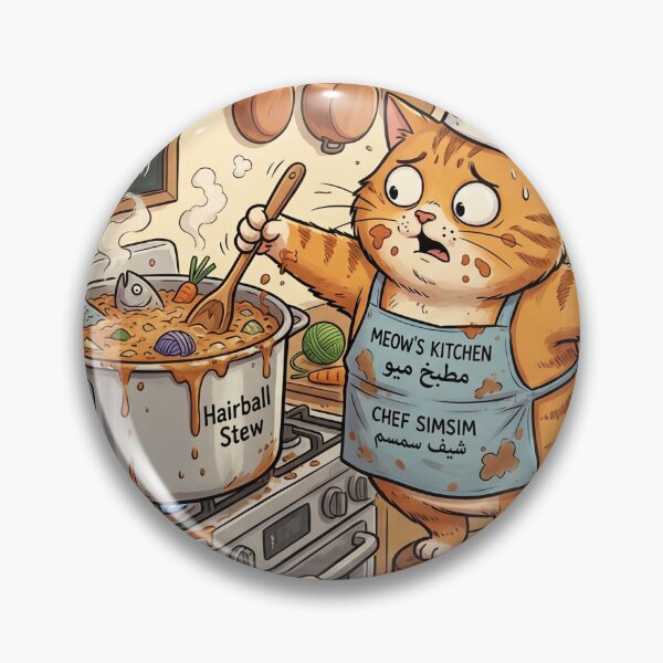 Item preview, The Anxious Cat Chef and Kitchen Chaos designed and sold by Yaser-Design.