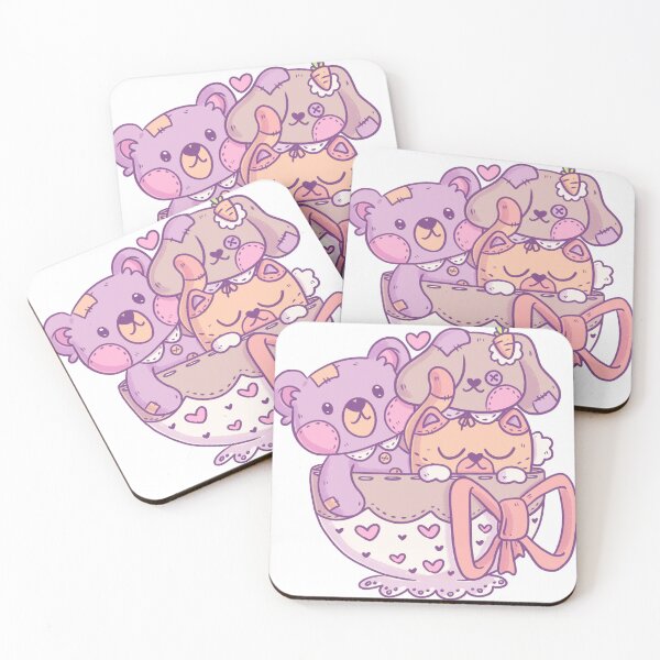 Item preview, Teacup Plushie Party designed and sold by Tuxedo Bean.