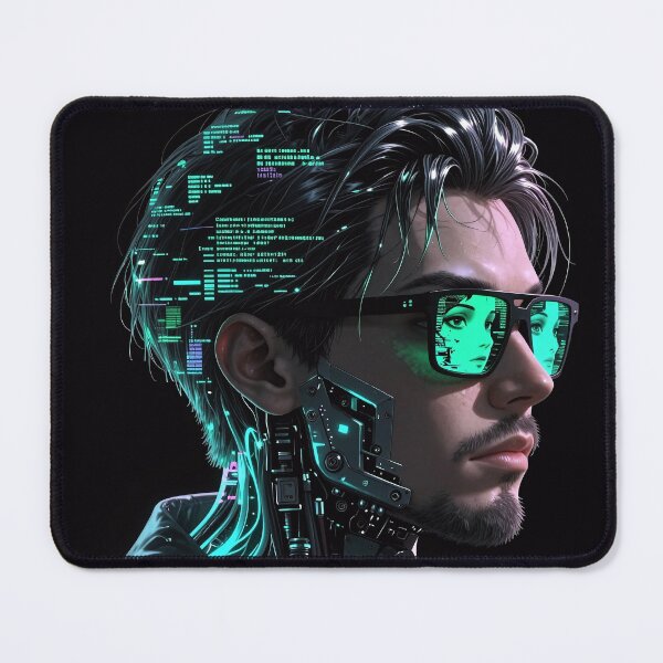 Item preview, Dark Net: Neon‑Wired Human Interface designed and sold by Insomnia Art Designs.