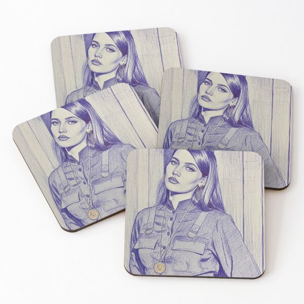 Item preview, Sienna Spiro Cover Art / Hand Drawing designed and sold by Snarky Threads.