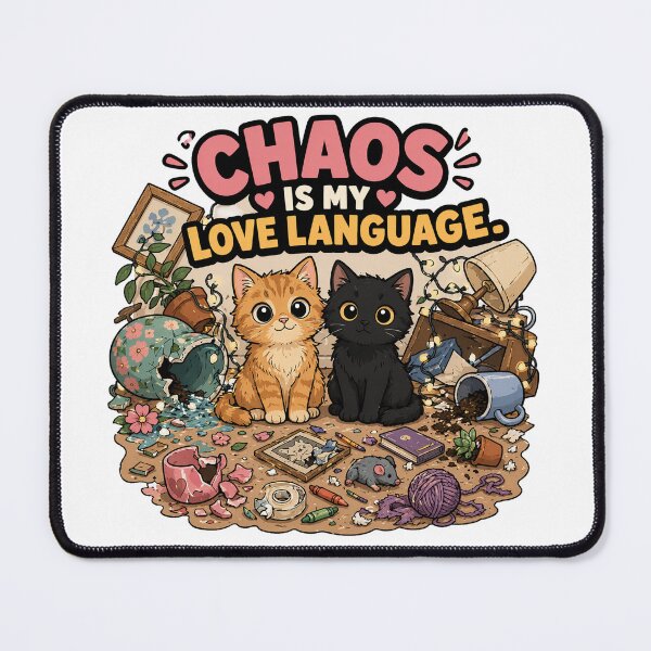 Item preview, Two Cats Chaos Is My Love Language Gift designed and sold by Gentlestate.