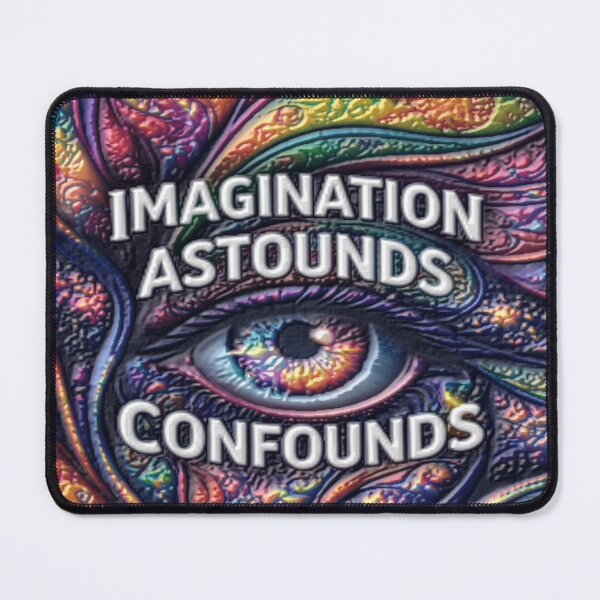 Item preview, imagination eye diffused colorful typographic design designed and sold by SmashingDeals.