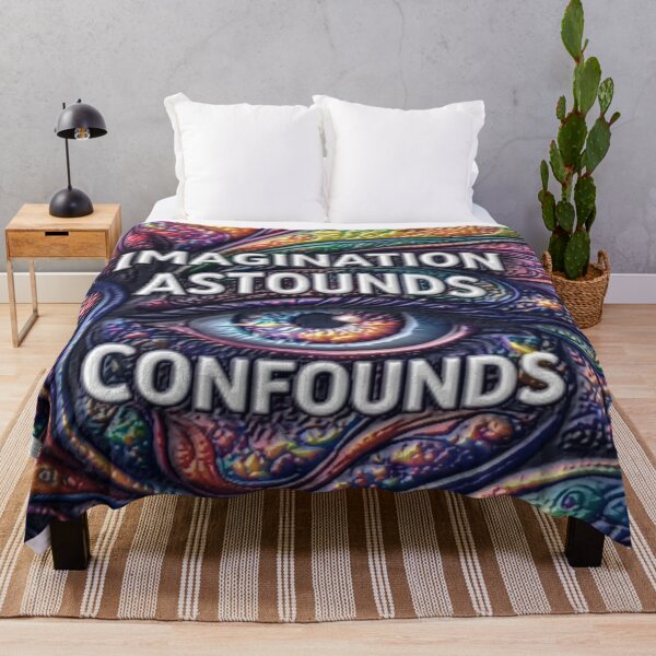 Item preview, imagination eye diffused colorful typographic design designed and sold by SmashingDeals.