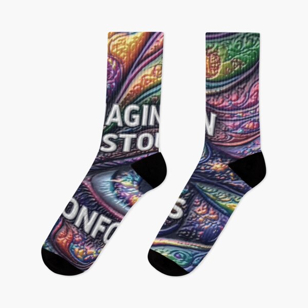 Item preview, imagination eye diffused colorful typographic design designed and sold by SmashingDeals.