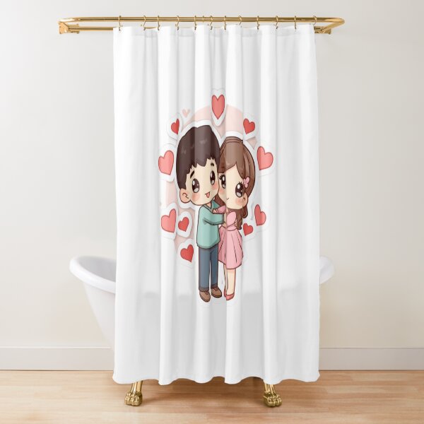 Item preview, Kawaii Couple Hug - Cute Love Hearts Aesthetic designed and sold by FluffiPopo.