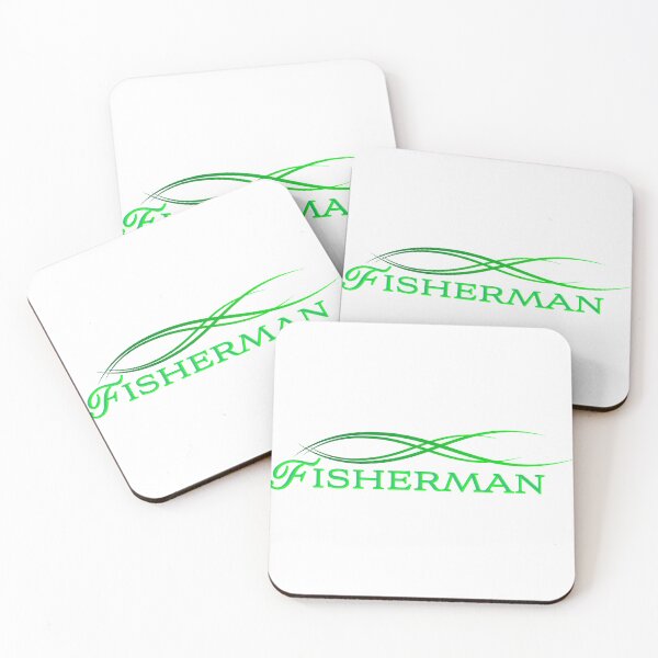 Item preview, Fisherman logo in fluorescent green  designed and sold by Art-Horizon.