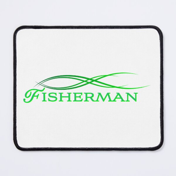 Item preview, Fisherman logo in fluorescent green  designed and sold by Art-Horizon.