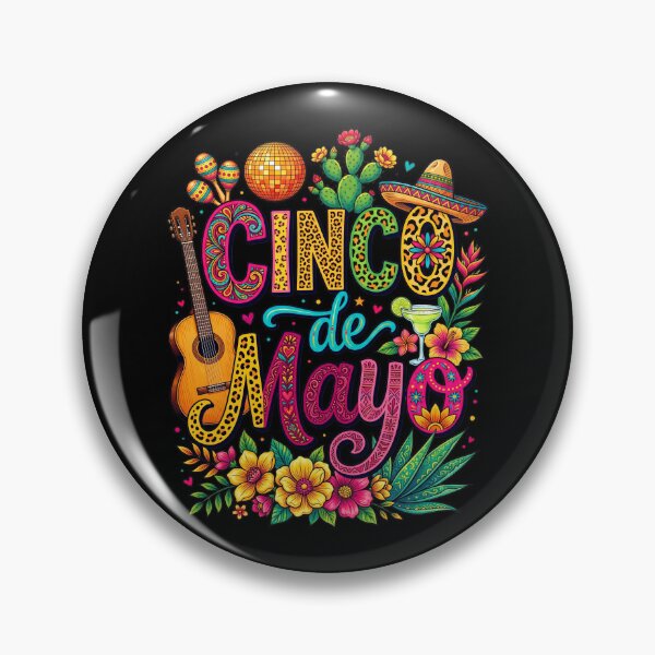Item preview, Cinco De Mayo Mexican Fiesta Colorful Party Sombrero Taco Vibes designed and sold by NuralsArt.