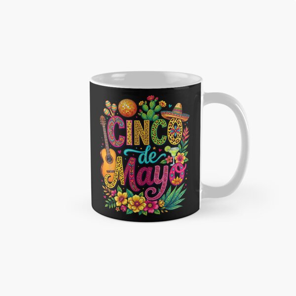 Item preview, Cinco De Mayo Mexican Fiesta Colorful Party Sombrero Taco Vibes designed and sold by NuralsArt.