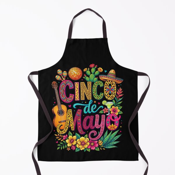 Item preview, Cinco De Mayo Mexican Fiesta Colorful Party Sombrero Taco Vibes designed and sold by NuralsArt.