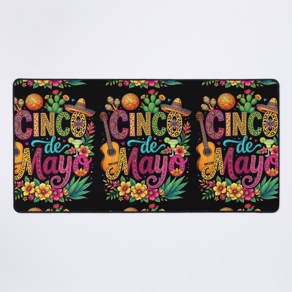 Item preview, Cinco De Mayo Mexican Fiesta Colorful Party Sombrero Taco Vibes designed and sold by NuralsArt.