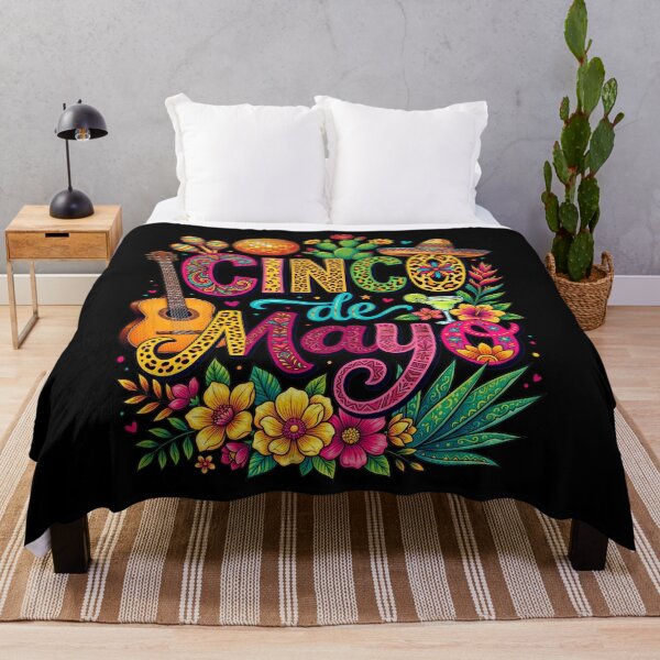 Item preview, Cinco De Mayo Mexican Fiesta Colorful Party Sombrero Taco Vibes designed and sold by NuralsArt.
