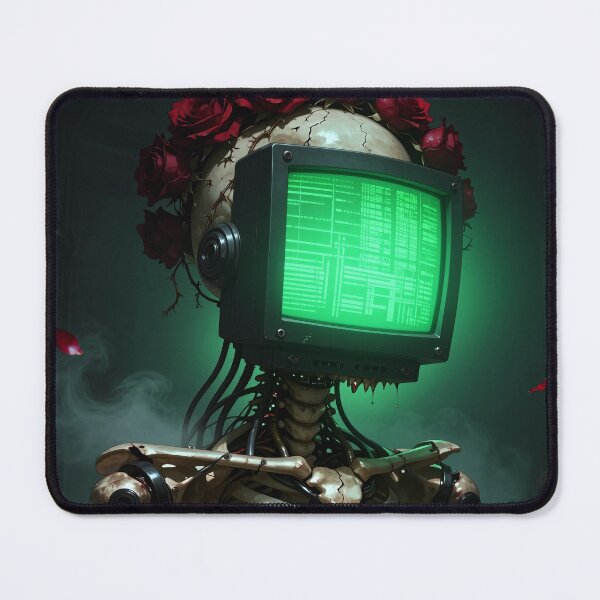 Item preview, Dead Air: Rose‑Crowned Cyber Skeleton designed and sold by Insomnia Art Designs.