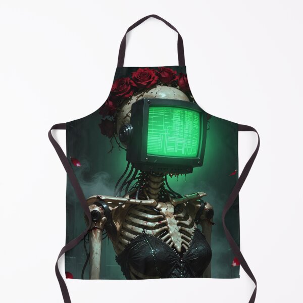 Item preview, Dead Air: Rose‑Crowned Cyber Skeleton designed and sold by Insomnia Art Designs.