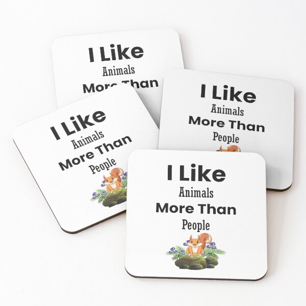Item preview, I Like Animals More Than People Funny Animal Lover Shirt Introvert Gift designed and sold by benjhod.