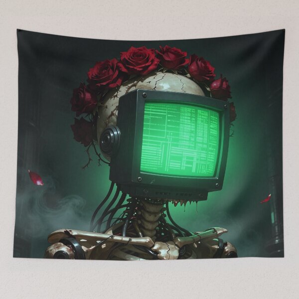 Item preview, Dead Air: Rose‑Crowned Cyber Skeleton designed and sold by Insomnia Art Designs.