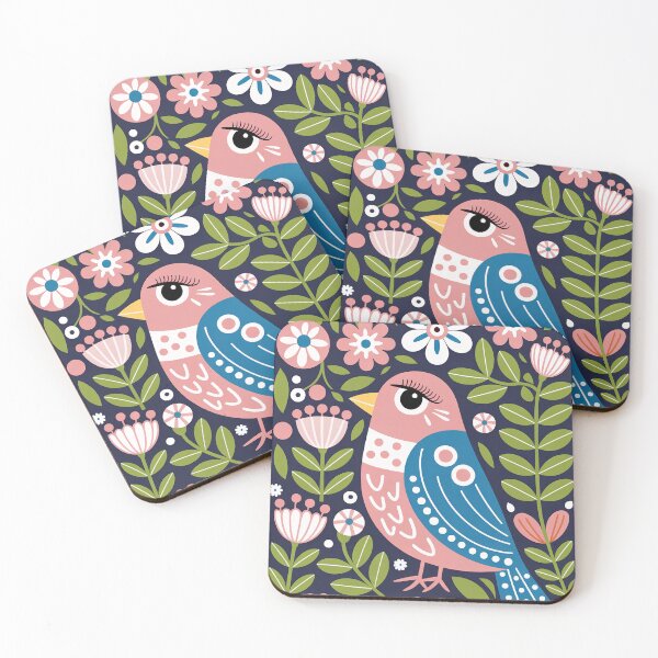 Item preview, Colorful Bird Illustration Print – Floral Nature Art designed and sold by Filora Atelier .