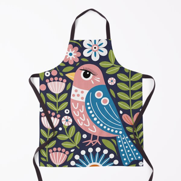 Item preview, Colorful Bird Illustration Print – Floral Nature Art designed and sold by Filora Atelier | Bird Art.