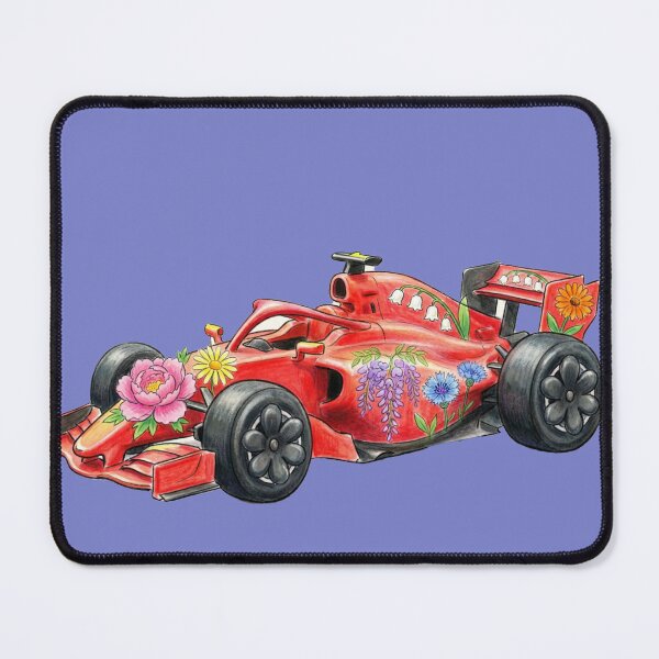 Item preview, Floral Velocity: Red Racing Car with Botanical Livery designed and sold by ticzla95.