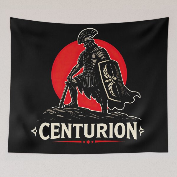 Item preview, Centurion Legion Minimalist Roman Warrior Art designed and sold by Retr0Tshirts.