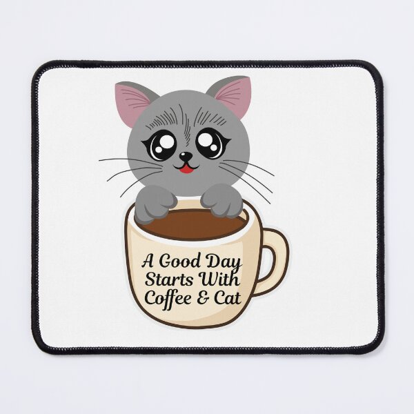 Item preview, A Good Day Starts With Coffee And Cat. designed and sold by Dinasshop.