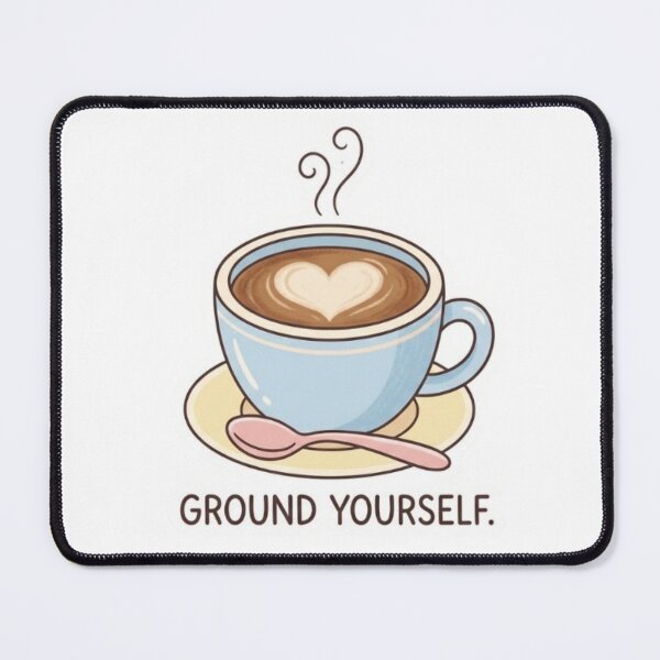 Item preview, Ground Yourself Coffee Sticker designed and sold by My-Hoodies.
