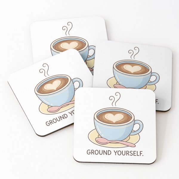 Item preview, Ground Yourself Coffee Sticker designed and sold by My-Hoodies.