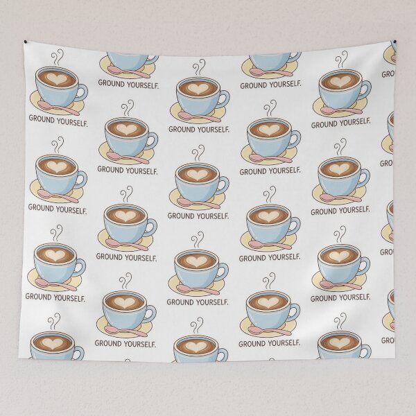 Item preview, Ground Yourself Coffee Sticker designed and sold by My-Hoodies.
