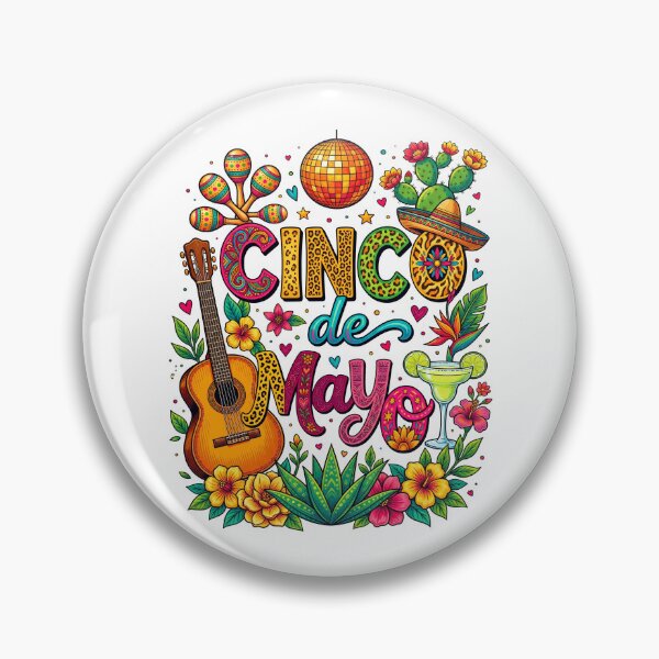 Item preview, Cinco De Mayo Colorful Mexican Fiesta Guitar Party Taco Vibes designed and sold by NuralsArt.