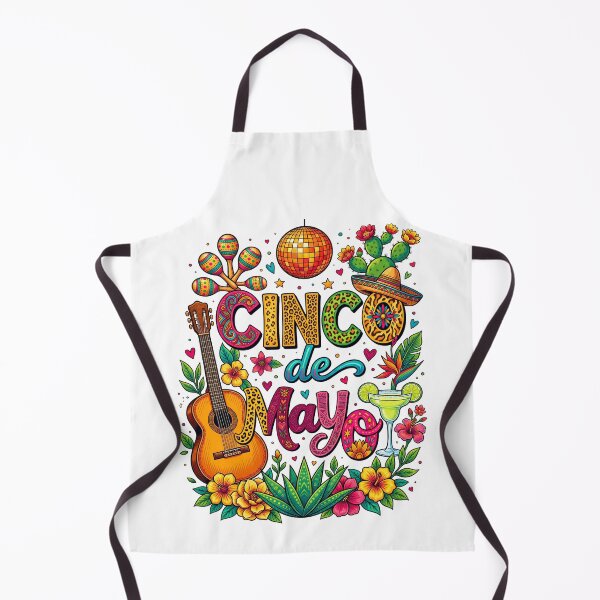 Item preview, Cinco De Mayo Colorful Mexican Fiesta Guitar Party Taco Vibes designed and sold by NuralsArt.