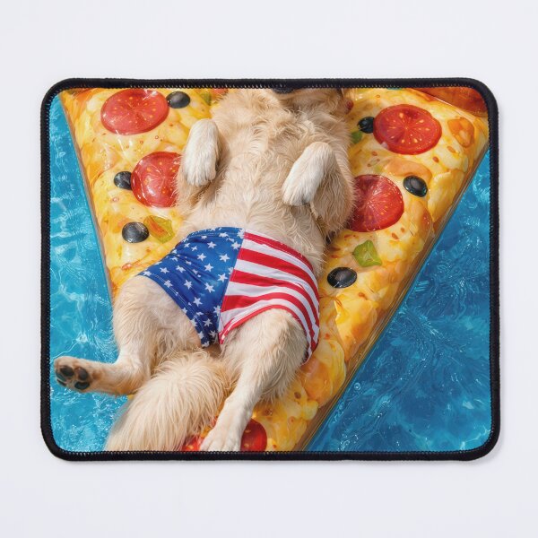 Item preview, Golden Retriever Floating in a Swimming Pool designed and sold by Maria Dryfhout.