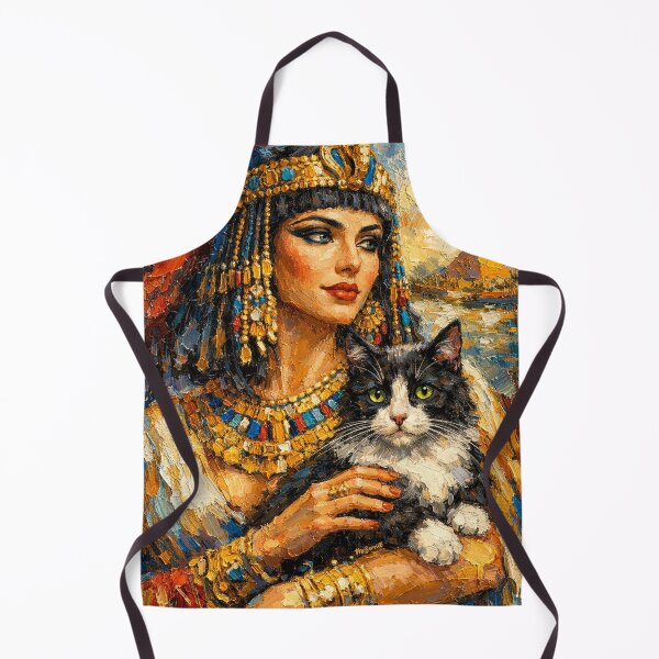 Item preview, Egyptian Queen Cleopatra with Cat Portrait designed and sold by McZerrill.