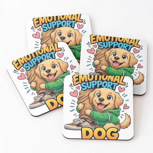 Item preview, Emotional Support Dog Funny Cute – Dog Lover Meme Design designed and sold by ColorFlick.