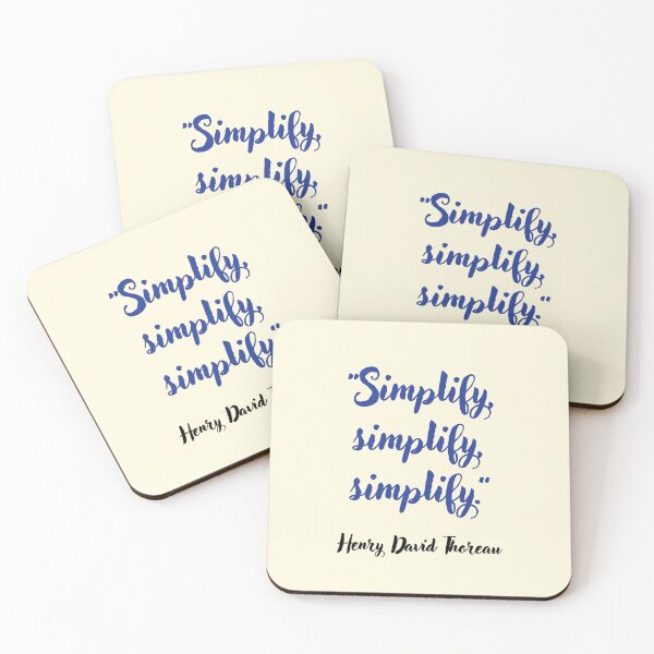 Item preview, Simplify . . . Henry David Thoreau Quotation designed and sold by CharlottePlaceArt.