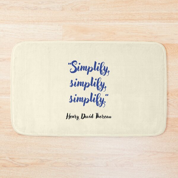 Item preview, Simplify . . . Henry David Thoreau Quotation designed and sold by CharlottePlaceArt.